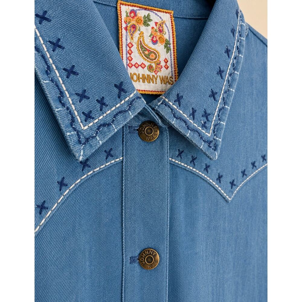 JOHNNY WAS Shirley Western Worker Jacket NWT Size SMALL - Picture 3 of 8